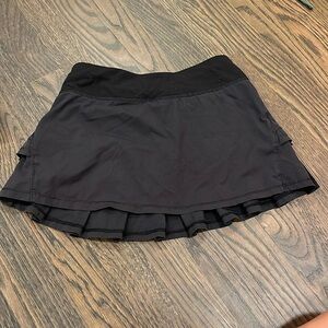 Ivivva black mini tennis skirt